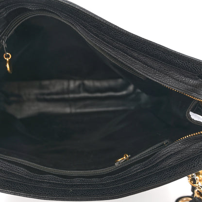 Chanel Caviar Triple CC Shoulder Bag Black 5 of 11