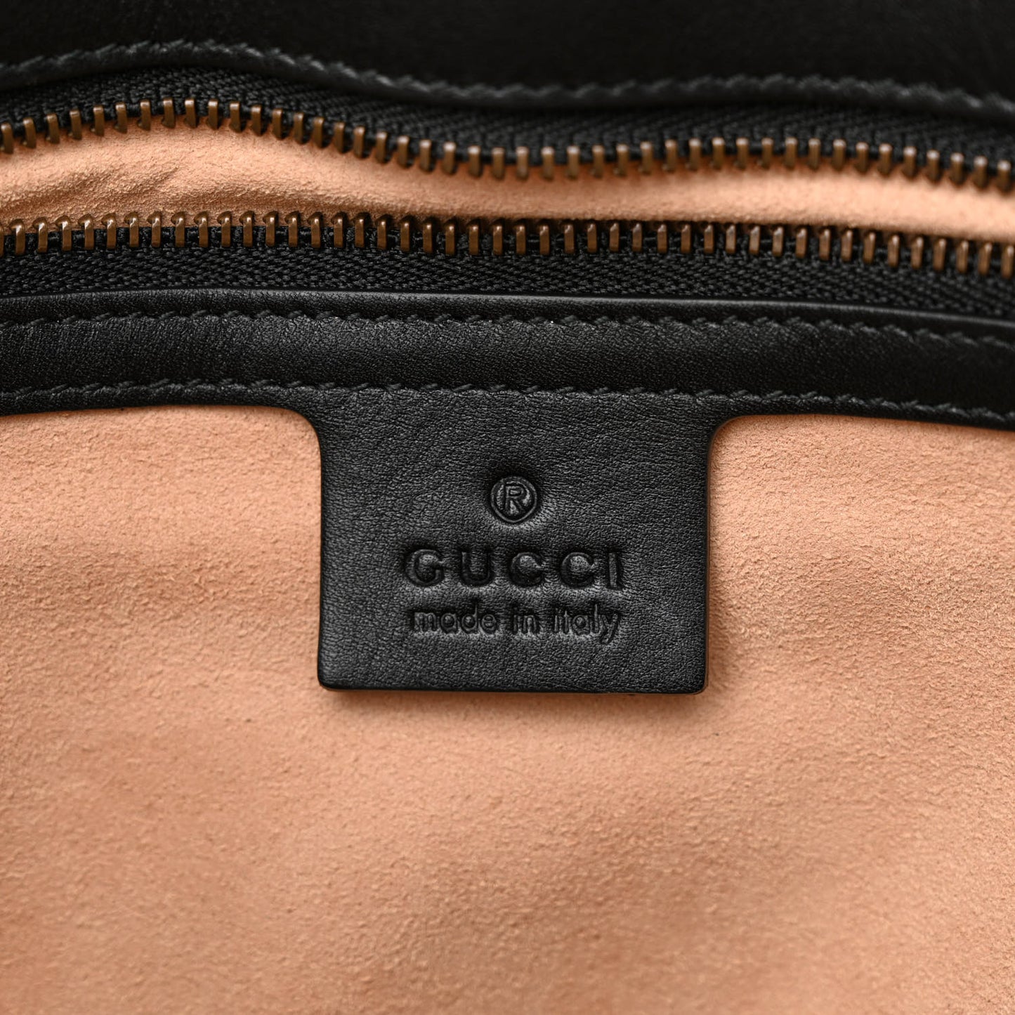 Calfskin Matelasse Medium GG Marmont Shoulder Bag Black