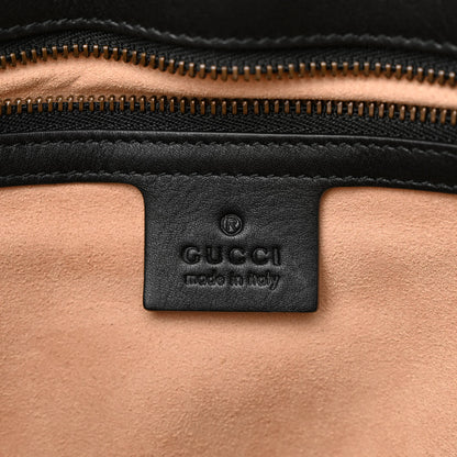Gucci Calfskin Matelasse Medium GG Marmont Shoulder Bag Black 6 of 11