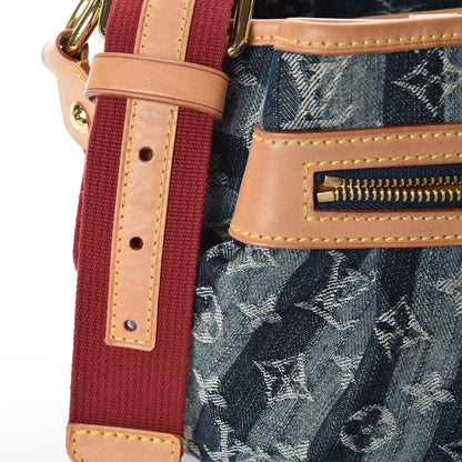 Louis Vuitton Denim Raye Porte Epaule MM 13 of 17