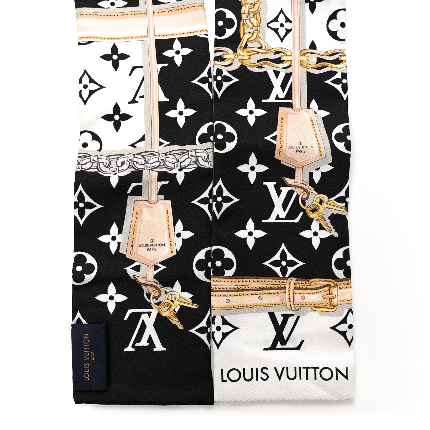 Louis Vuitton Silk Monogram Confidential Bandeau Black 2 of 4