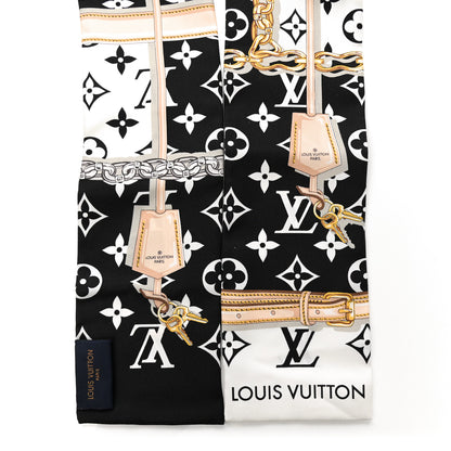 Louis Vuitton Silk Monogram Confidential Bandeau Black 2 of 4