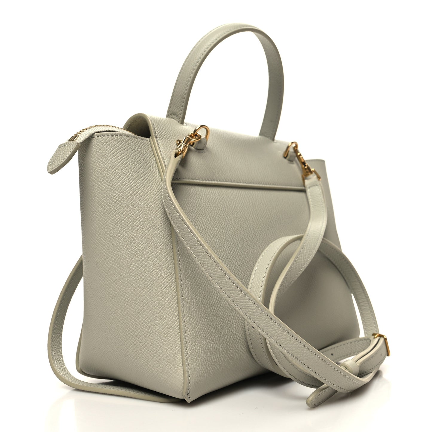 Grained Calfskin Nano Belt Bag Jade