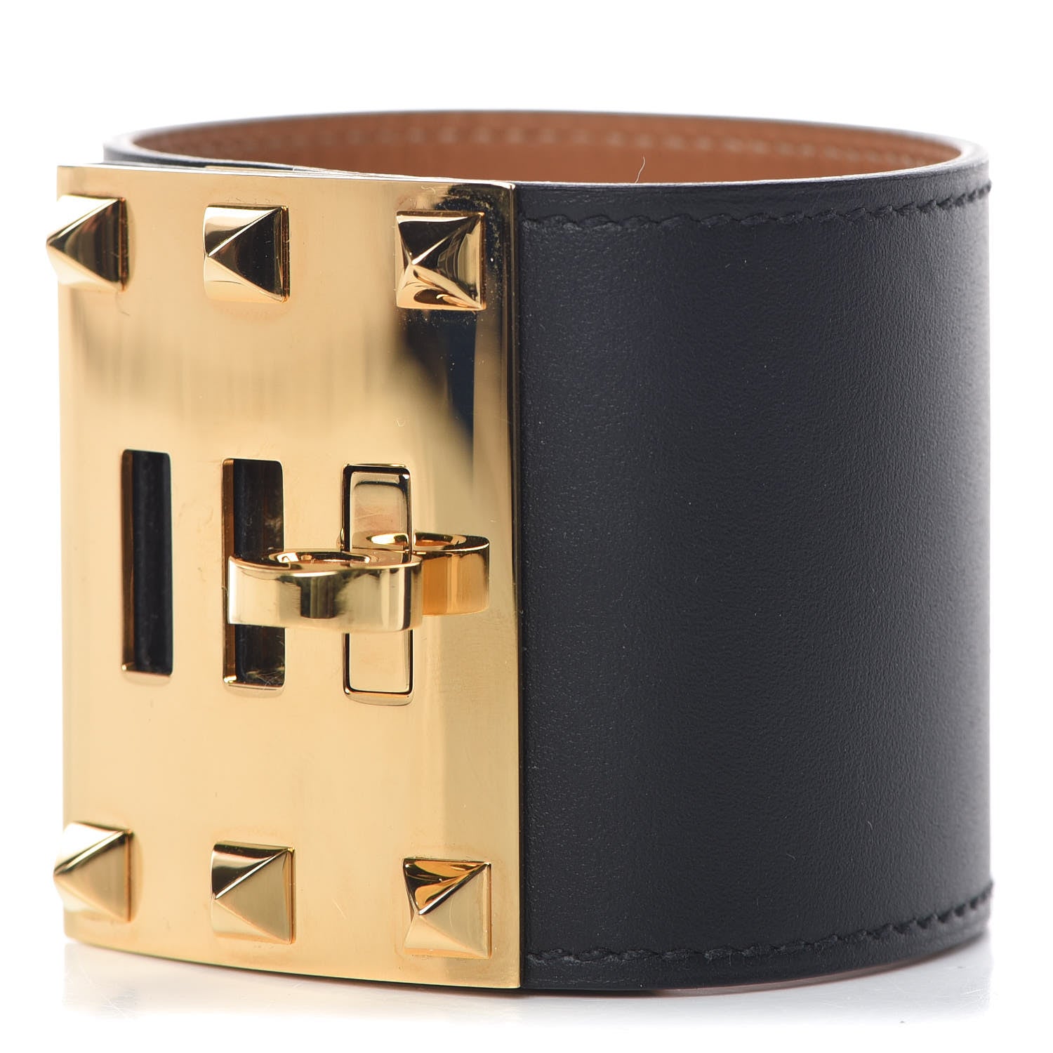 Hermes Chamonix Kelly Dog Bracelet L Black 1 of 7