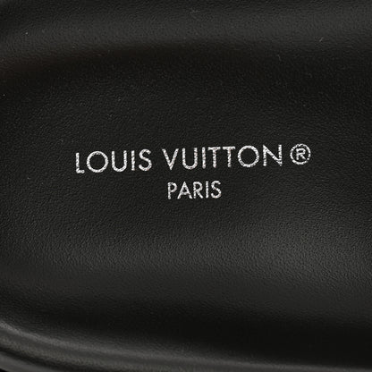 Louis Vuitton Nylon Monogram Womens Pool Pillow Comfort Mules 37 Black 6 of 9