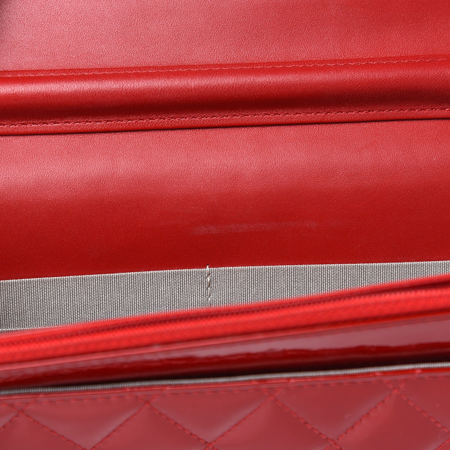 Chanel Patent Quilted Brilliant Wallet On Chain WOC Red 12 of 14
