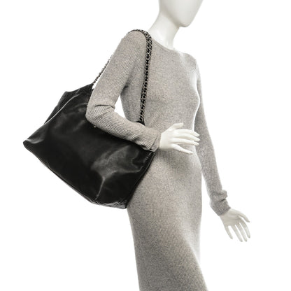 Prada Soft Calf Chain Tote Nero Black 2 of 6