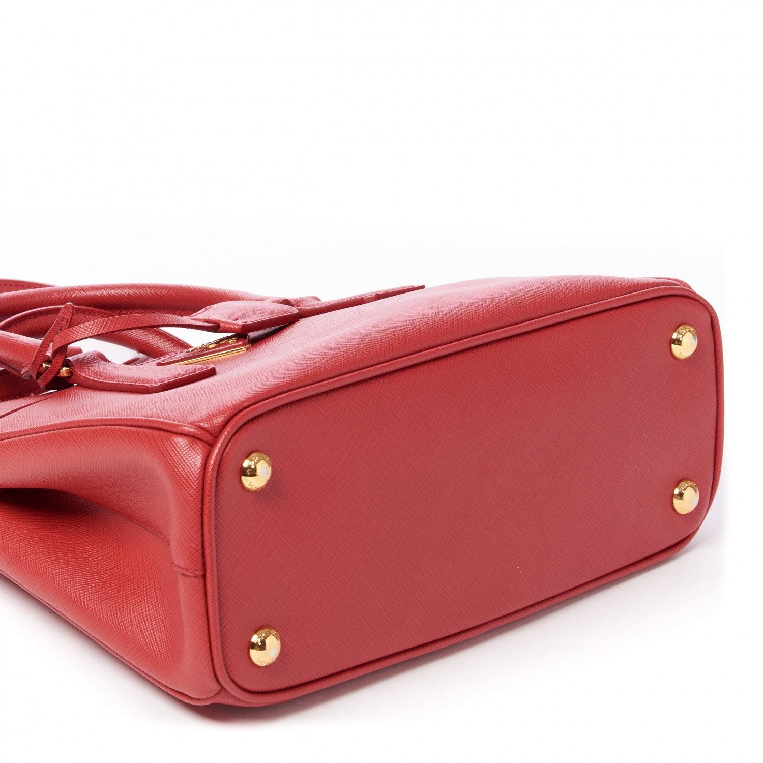 Prada Saffiano Lux Small Galleria Double Zip Tote Fuoco 6 of 8