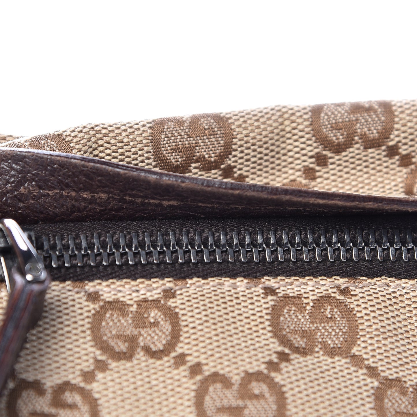 Monogram Web Belt Bag Dark Brown