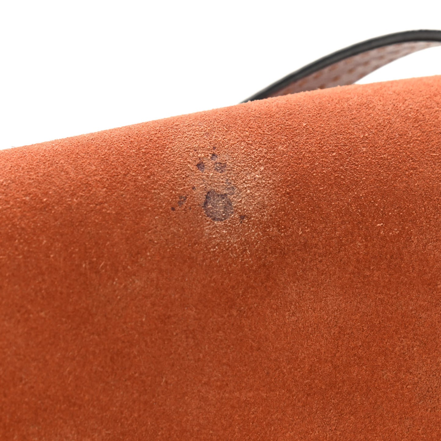 Suede Calfskin Small Faye Shoulder Bag Tobacco