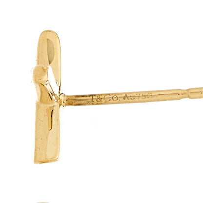 Tiffany 18K Yellow Gold Mini Paloma's Graffiti X Earrings 3 of 5