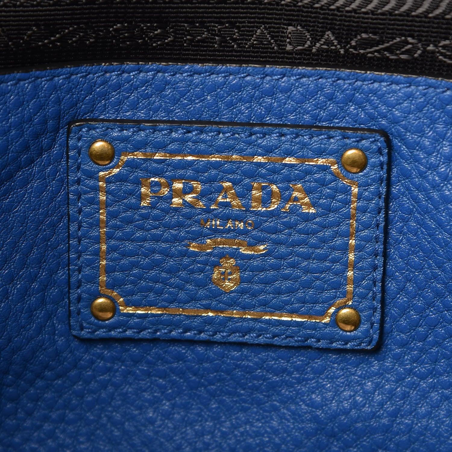 Prada Vitello Daino Tote Azzurro 6 of 13