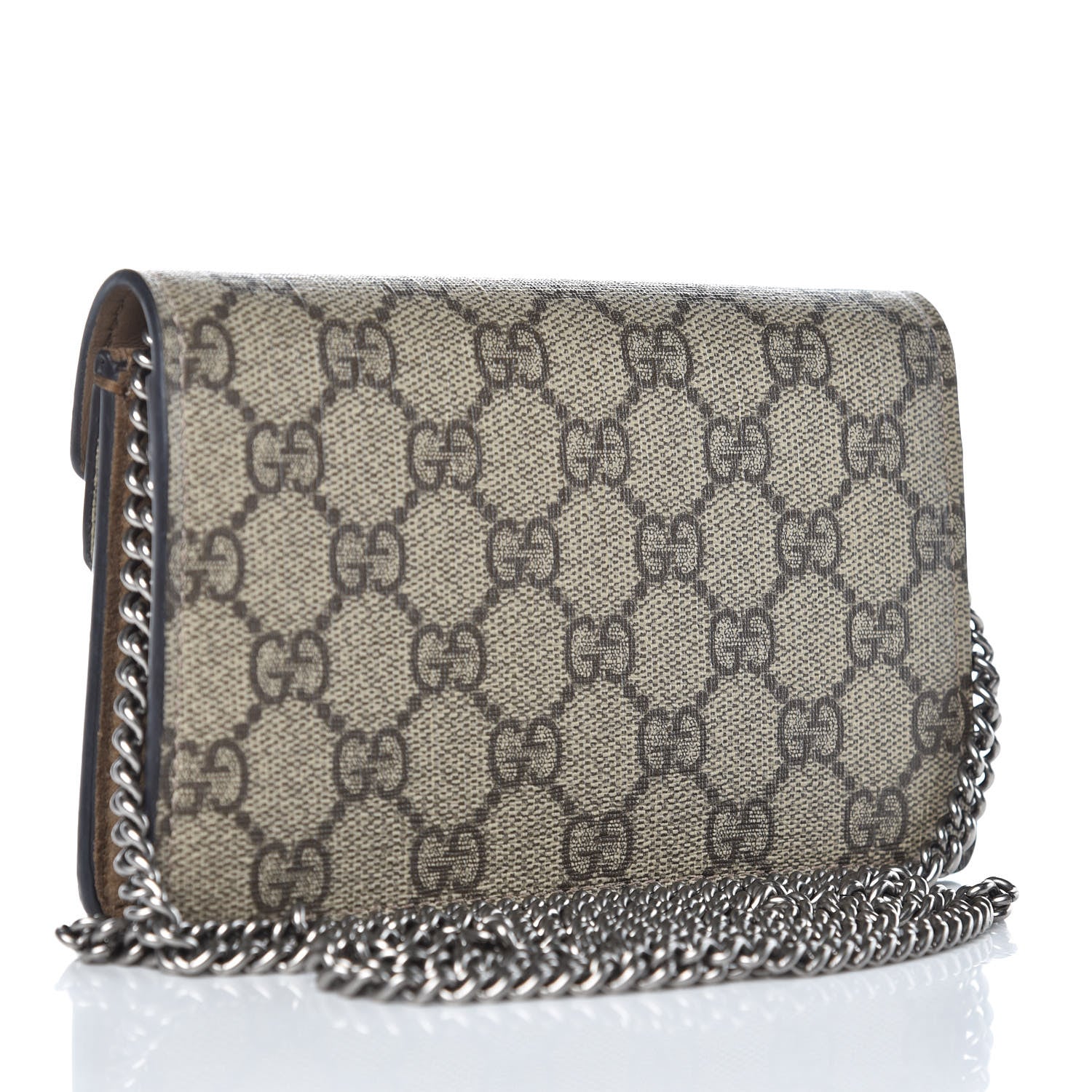Gucci GG Supreme Monogram Super Mini Dionysus Shoulder Bag Taupe 3 of 9