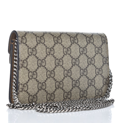 Gucci GG Supreme Monogram Super Mini Dionysus Shoulder Bag Taupe 3 of 9