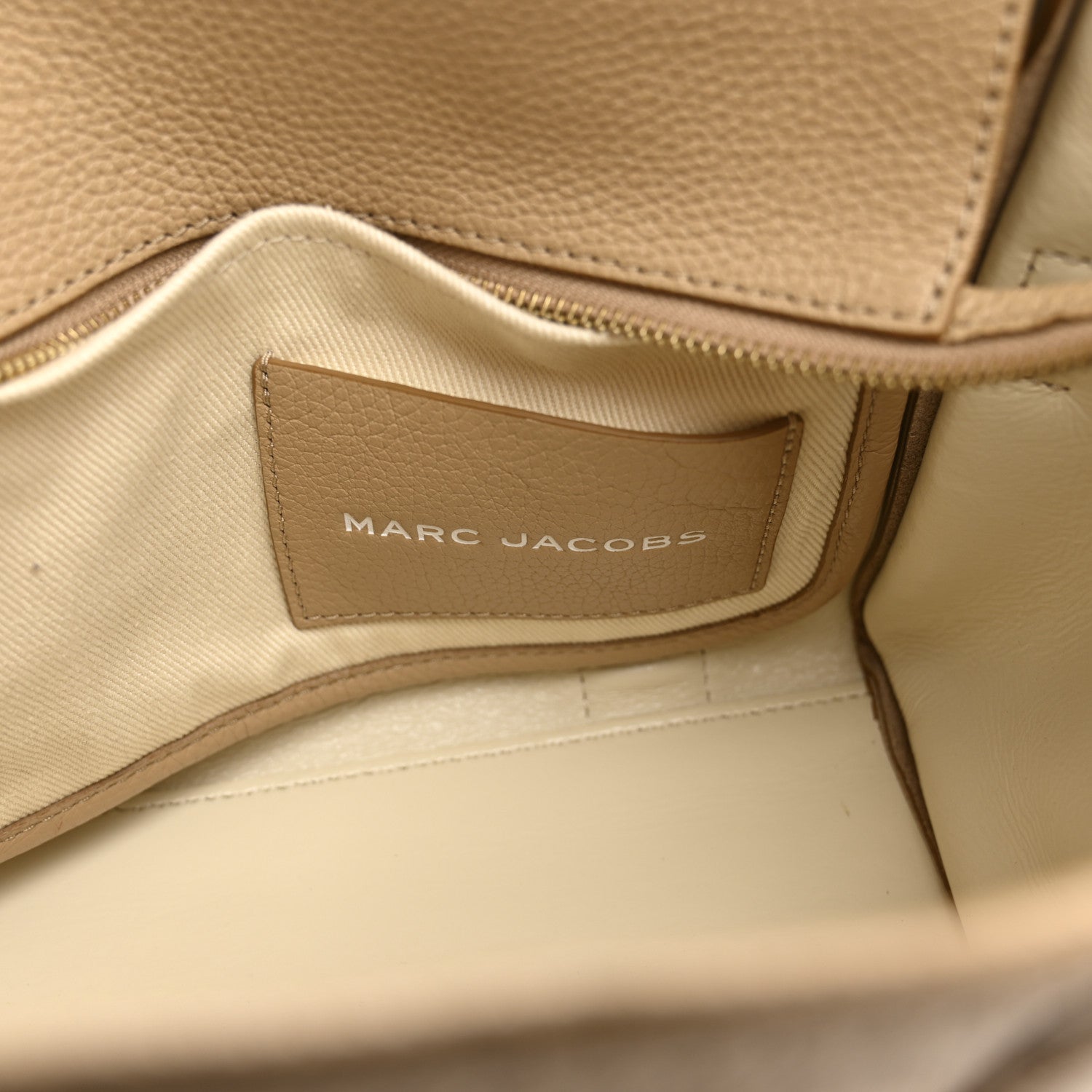Marc Jacobs Grained Calfskin Small The Tote Bag Camel 6 of 11
