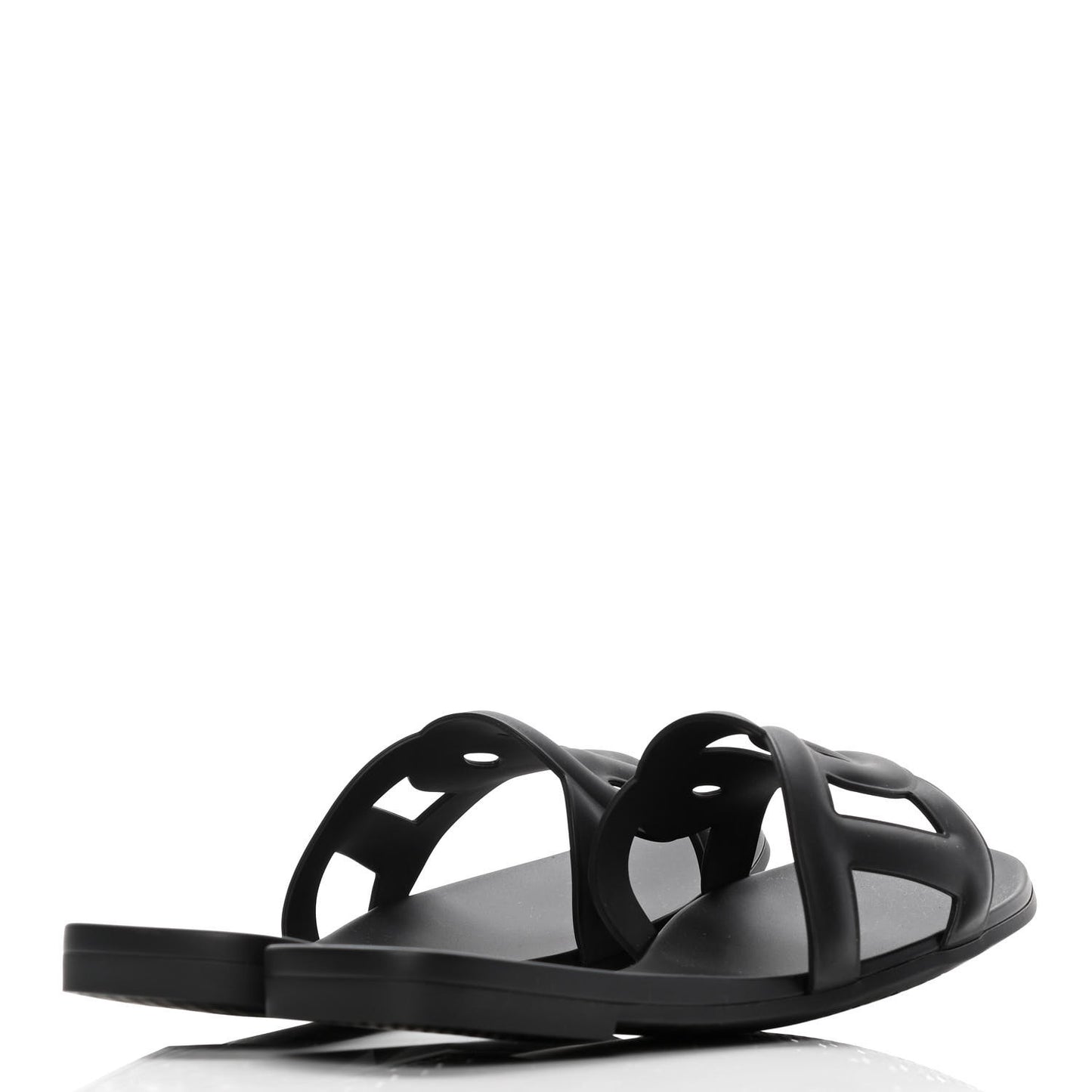 Rubber Aloha Sandals 40 Black