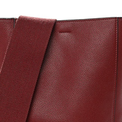 Celine Soft Grained Calfskin Small Sangle Bucket Bag Burgundy 7 of 12