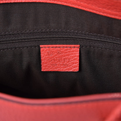 Gucci Calfskin Bamboo Tassel Top Handle Tote Red 7 of 8