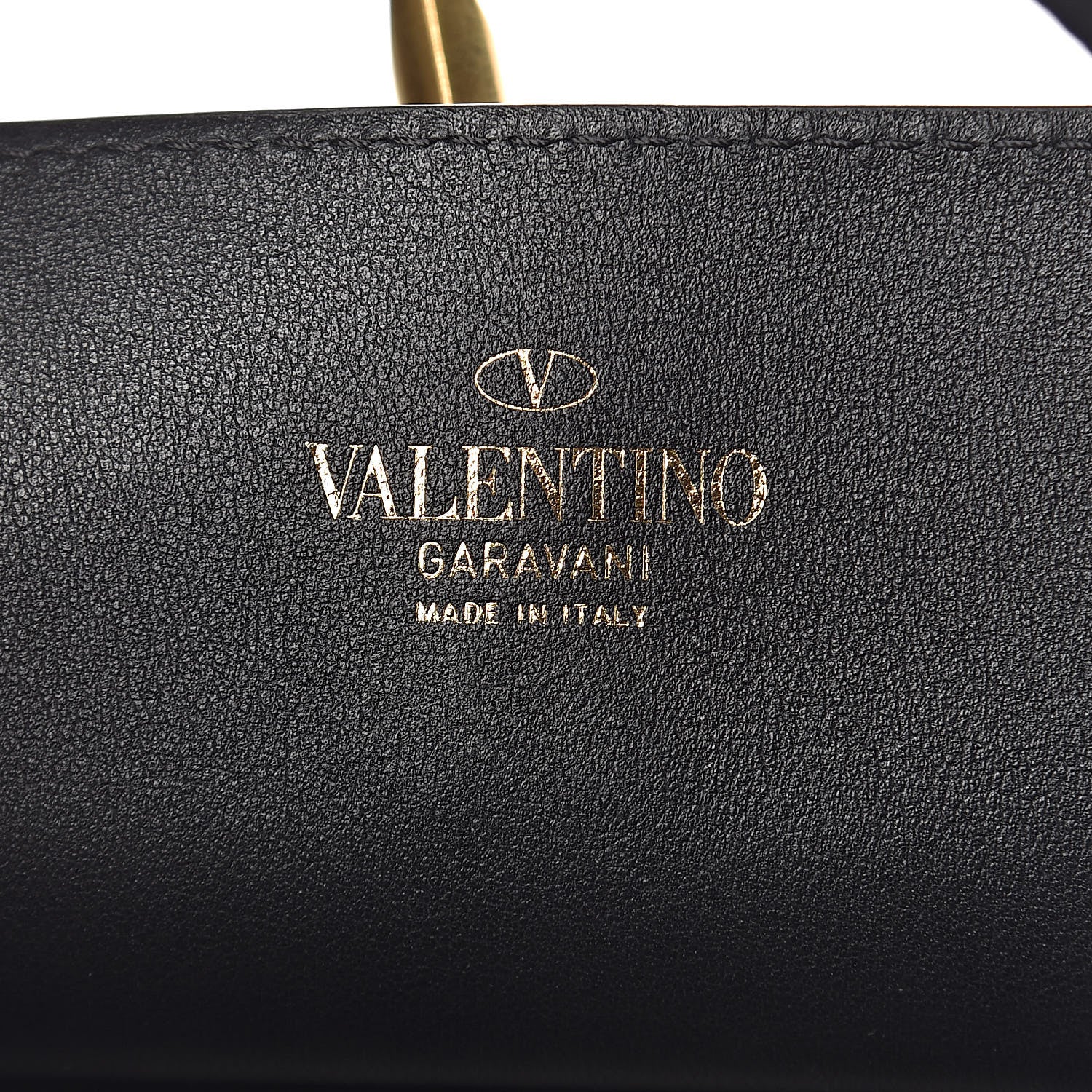 Valentino Garavani Grainy Calfskin Small VLogo Escape Shopper Black 7 of 11