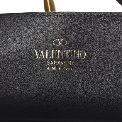 Valentino Garavani Grainy Calfskin Small VLogo Escape Shopper Black 7 of 11