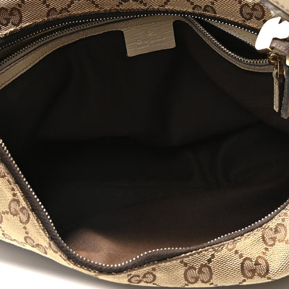 Gucci Monogram Medium Horsebit Chain Hobo Off White 5 of 14