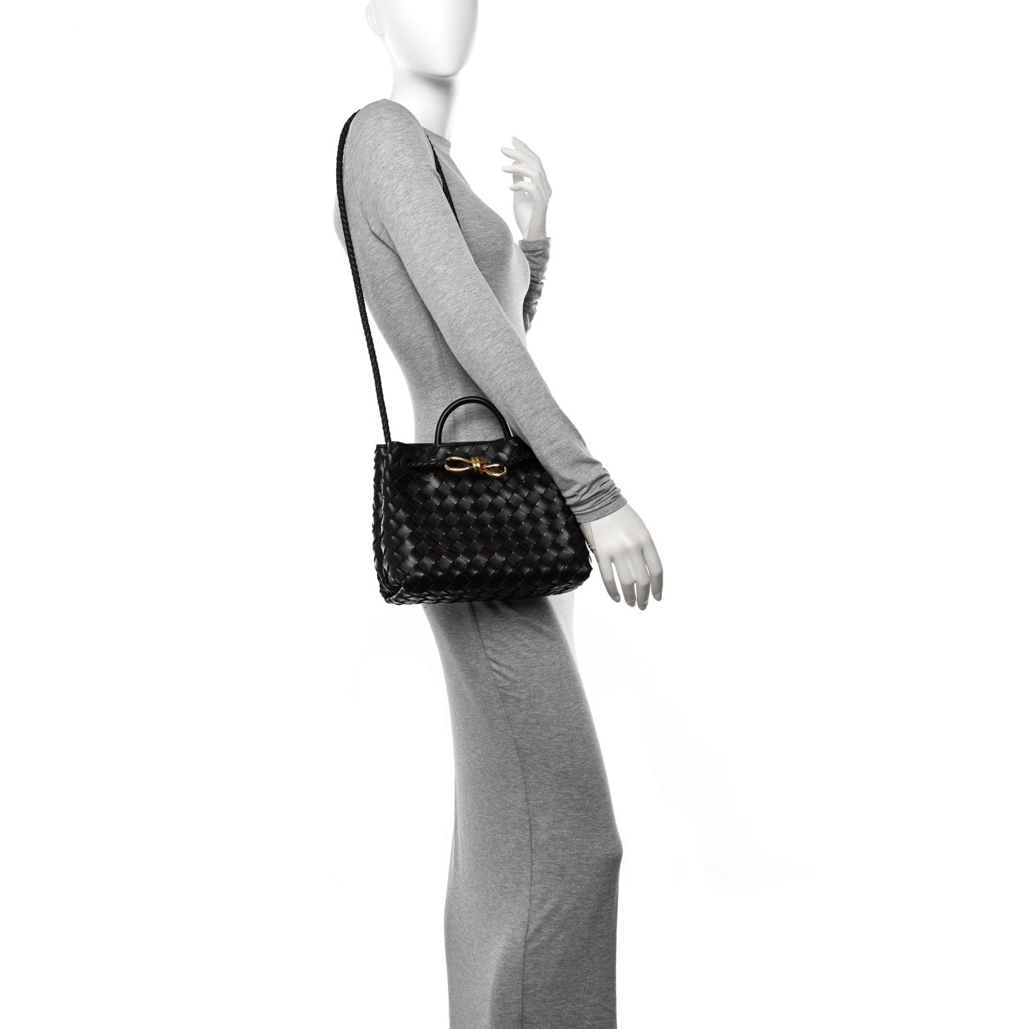 Bottega Veneta Nappa Intrecciato Small Andiamo Shoulder Bag Fondant 2 of 10