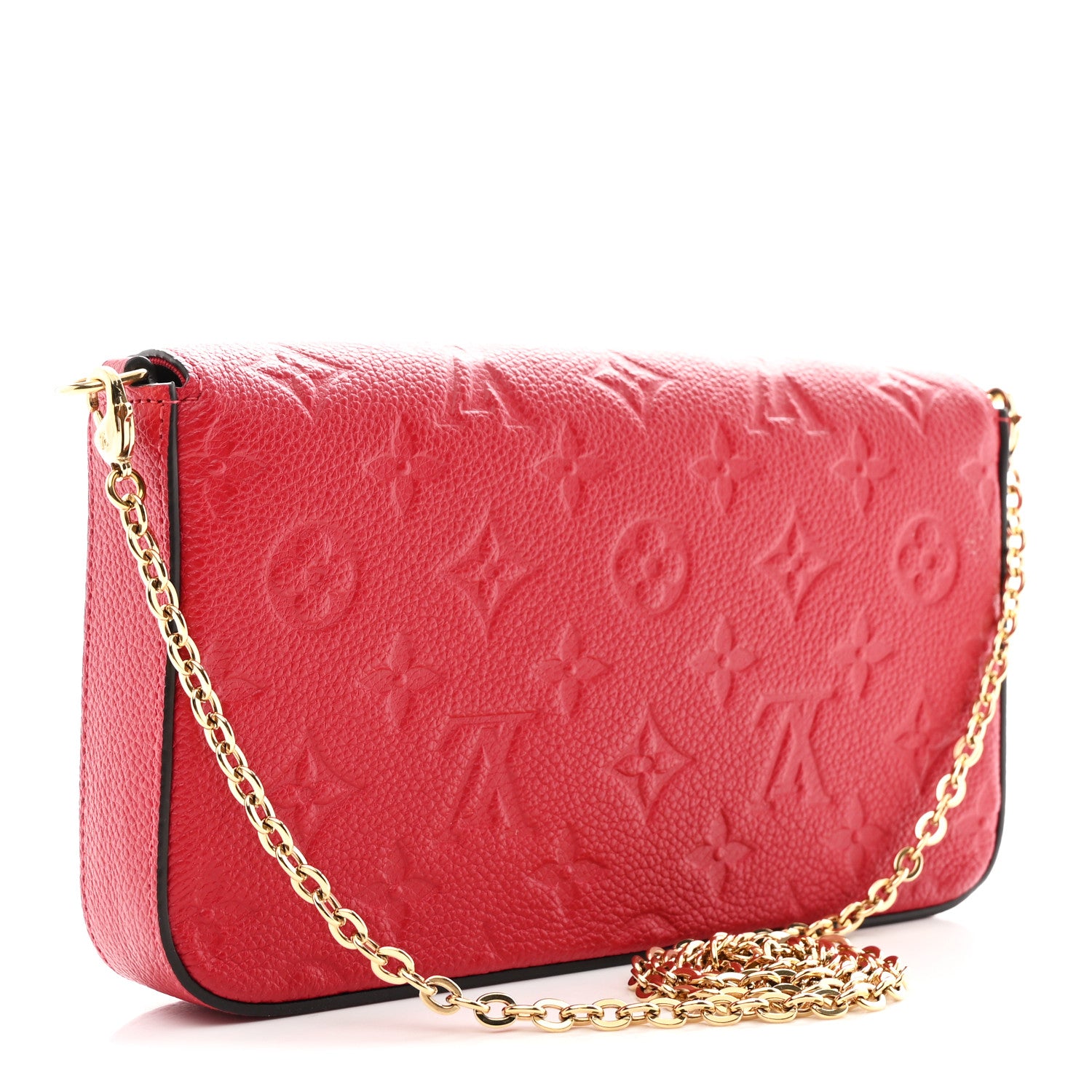 Louis Vuitton Empreinte Pochette Felicie Chain Wallet Scarlet 4 of 12