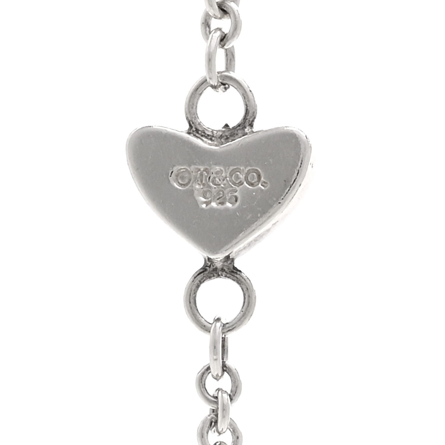 Tiffany Sterling Silver Heart Lariat Necklace 4 of 4