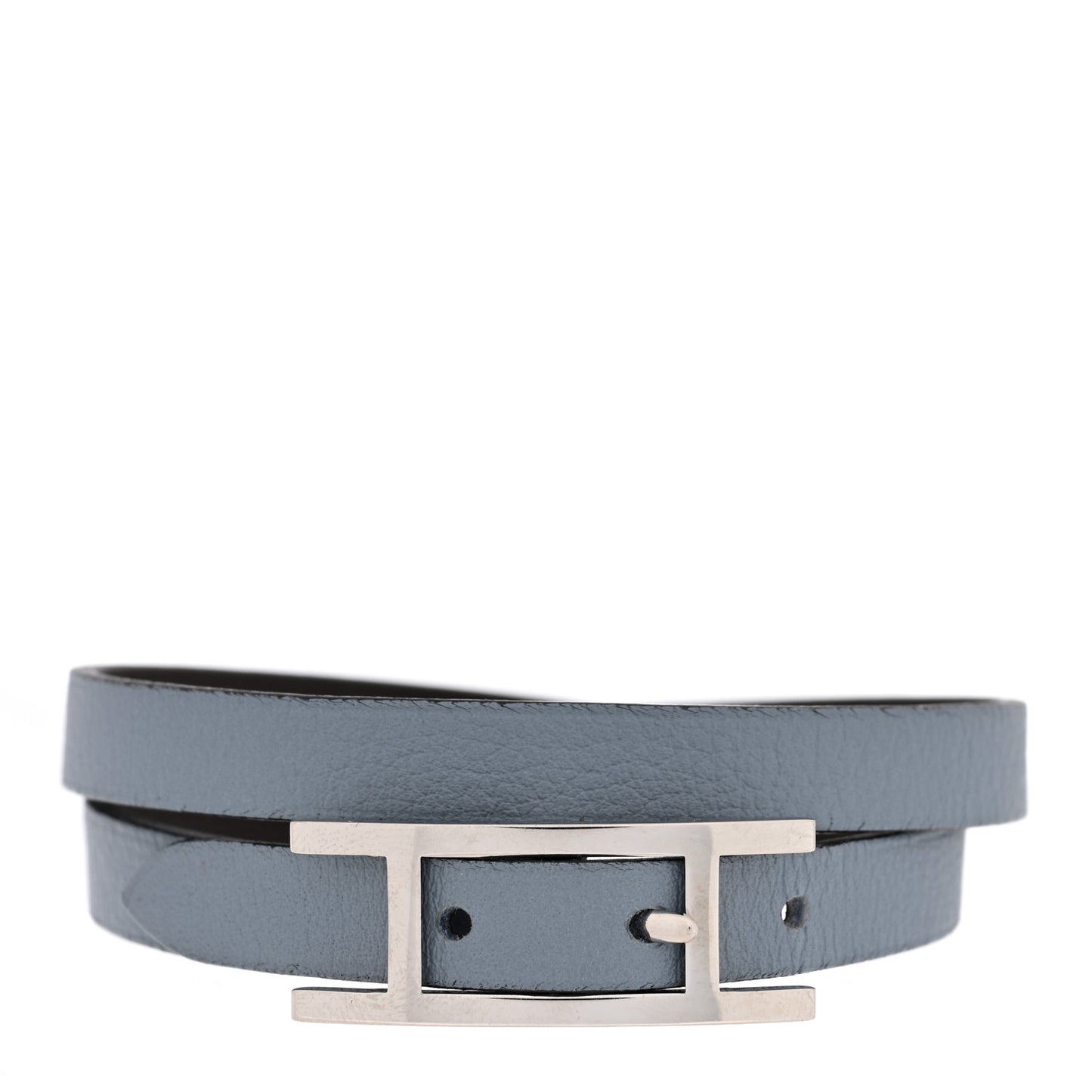 Swift Behapi Double Tour Bracelet Bleu Lin Chocolate