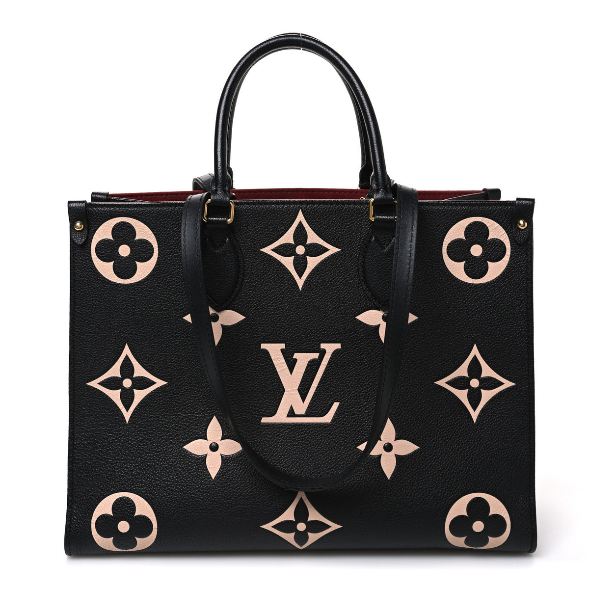 Louis Vuitton Empreinte Monogram Giant Onthego MM Black Beige 1 of 11