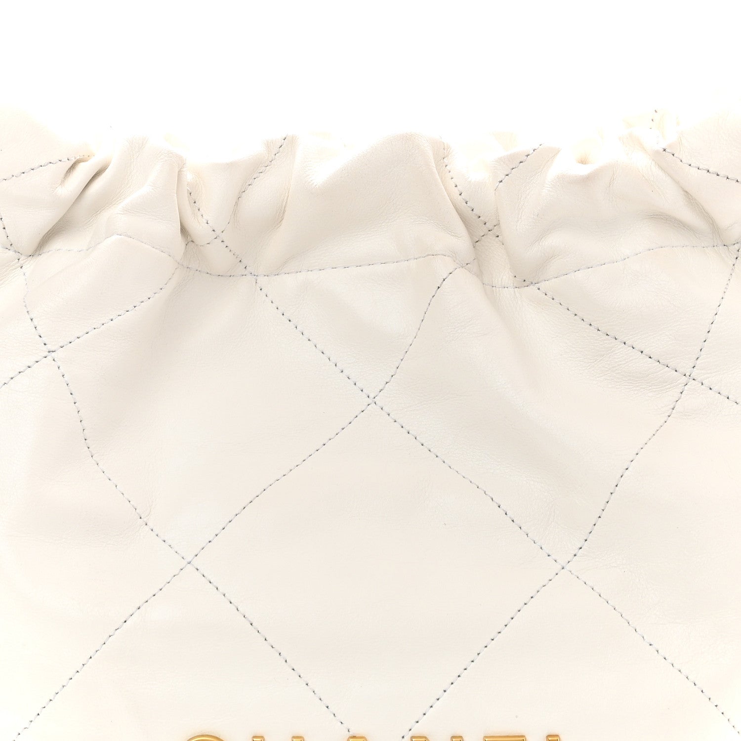 Chanel Shiny Calfskin Quilted Small Chanel 22 White 9 of 11