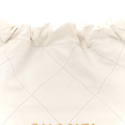 Chanel Shiny Calfskin Quilted Small Chanel 22 White 9 of 11