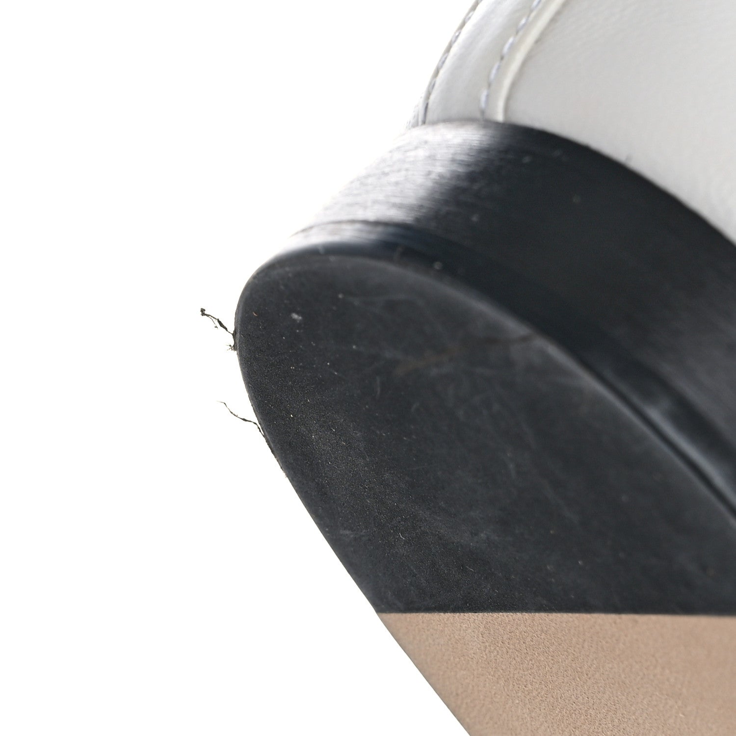 Chanel Lambskin Cap Toe CC Ballerina Flats 39 White Black 13 of 13