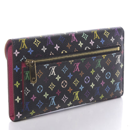 Louis Vuitton Monogram Multicolor Eugenie Wallet Black Grenade 3 of 7