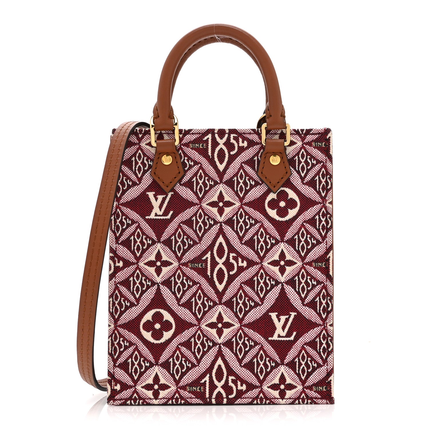 Louis Vuitton Jacquard Since 1854 Petit Sac Plat Bordeaux 1 of 10
