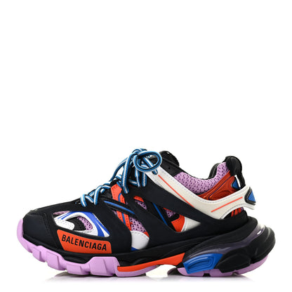Balenciaga Mesh Fabric Womens Track Sneakers 35 Black Orange Pink 1 of 4
