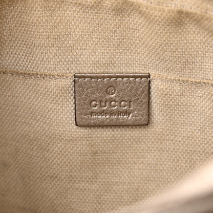 Gucci Metallic Pebbled Calfskin Small Soho Disco Bag Golden Beige 7 of 24