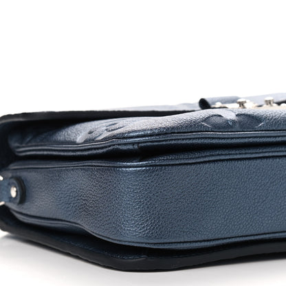 Louis Vuitton Metallic Empreinte Monogram Giant Pochette Metis Navy Nacre 8 of 9