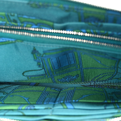 Hermes Epsom Silk'In Wallet Bleu Paon 5 of 7