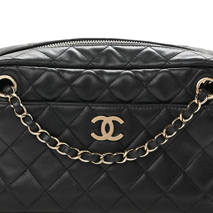 Chanel Lambskin Quilted Camera Bag Black 12 of 12