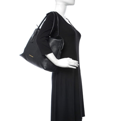 Burberry London Grainy Calfskin Medium Baynard Tote Black 2 of 12