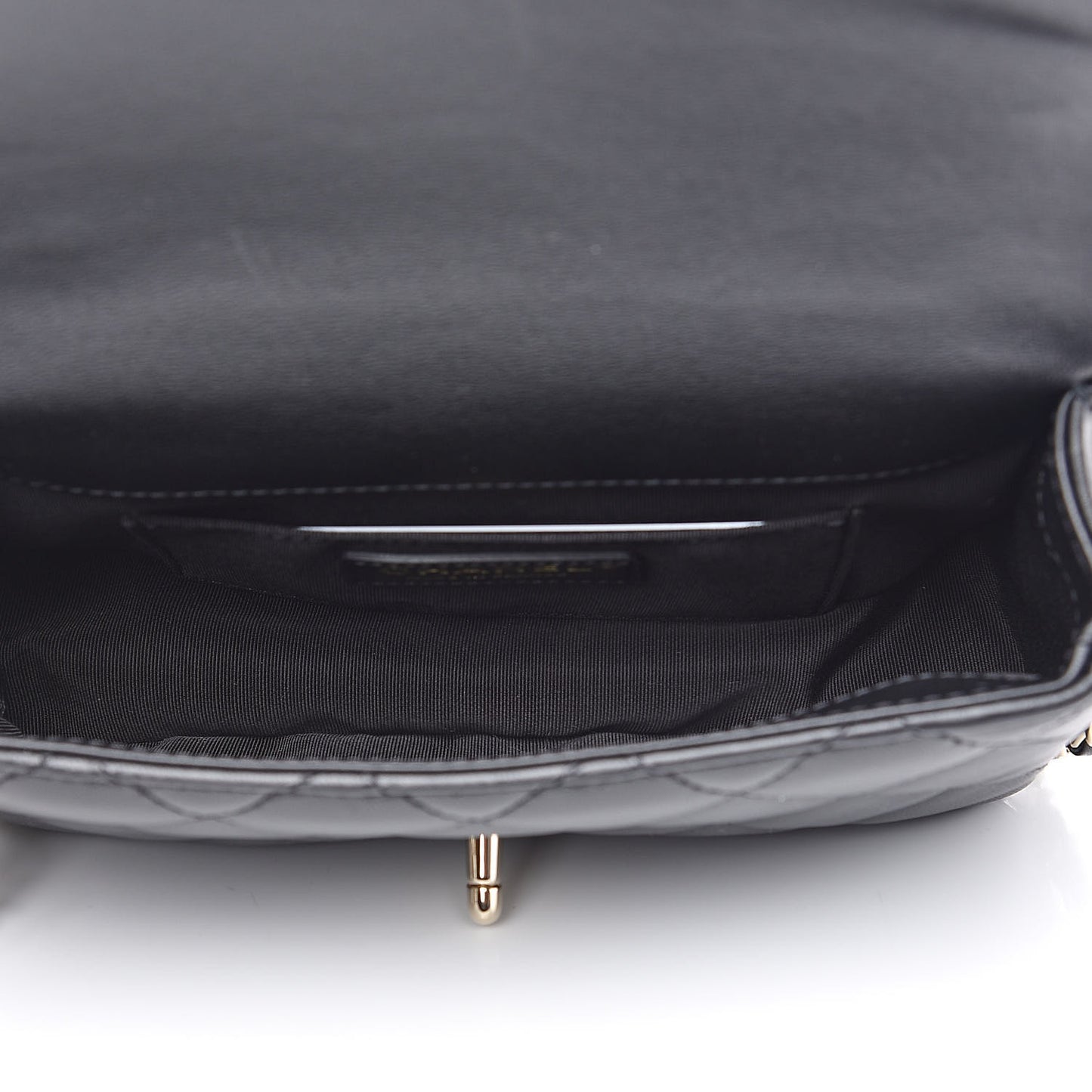 Lambskin Quilted Small My Precious Flap Black