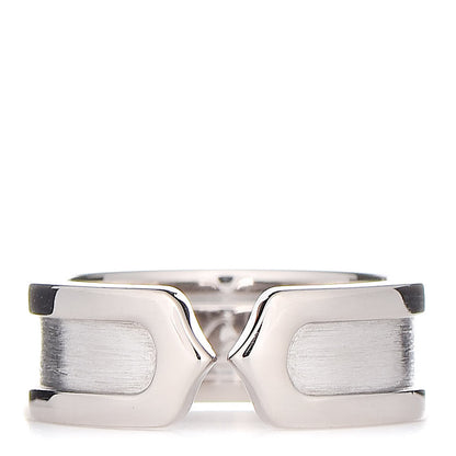 Cartier 18K White Gold 6.5mm C De Ring 49 4.75 1 of 6