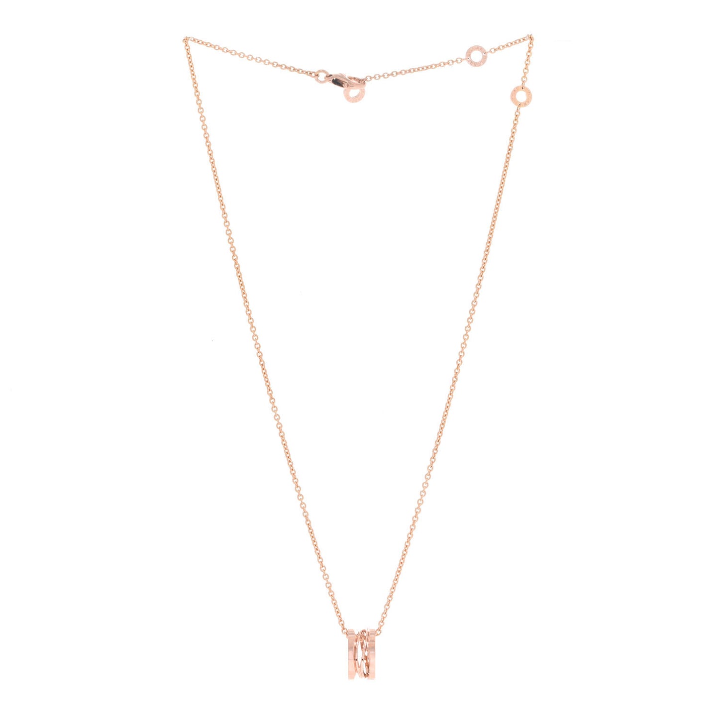 18K Rose Gold B.Zero1 Open Legends Pendant Necklace
