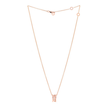 Bulgari 18K Rose Gold B.Zero1 Open Legends Pendant Necklace 3 of 9