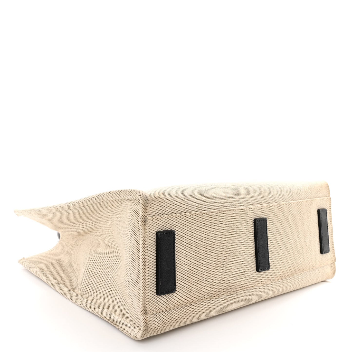 Canvas Calfskin La Medusa Tote Bag Beige