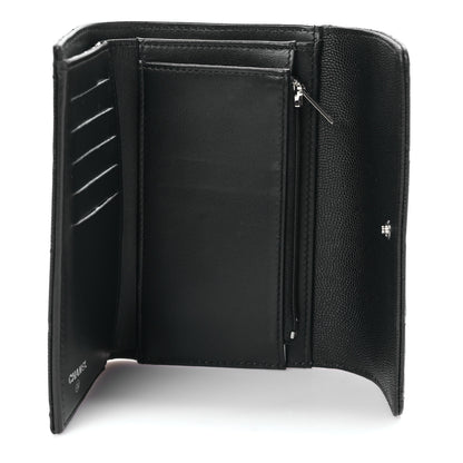 Chanel Caviar Quilted Coco Chanel CC Medium Flap Wallet Black 5 of 11