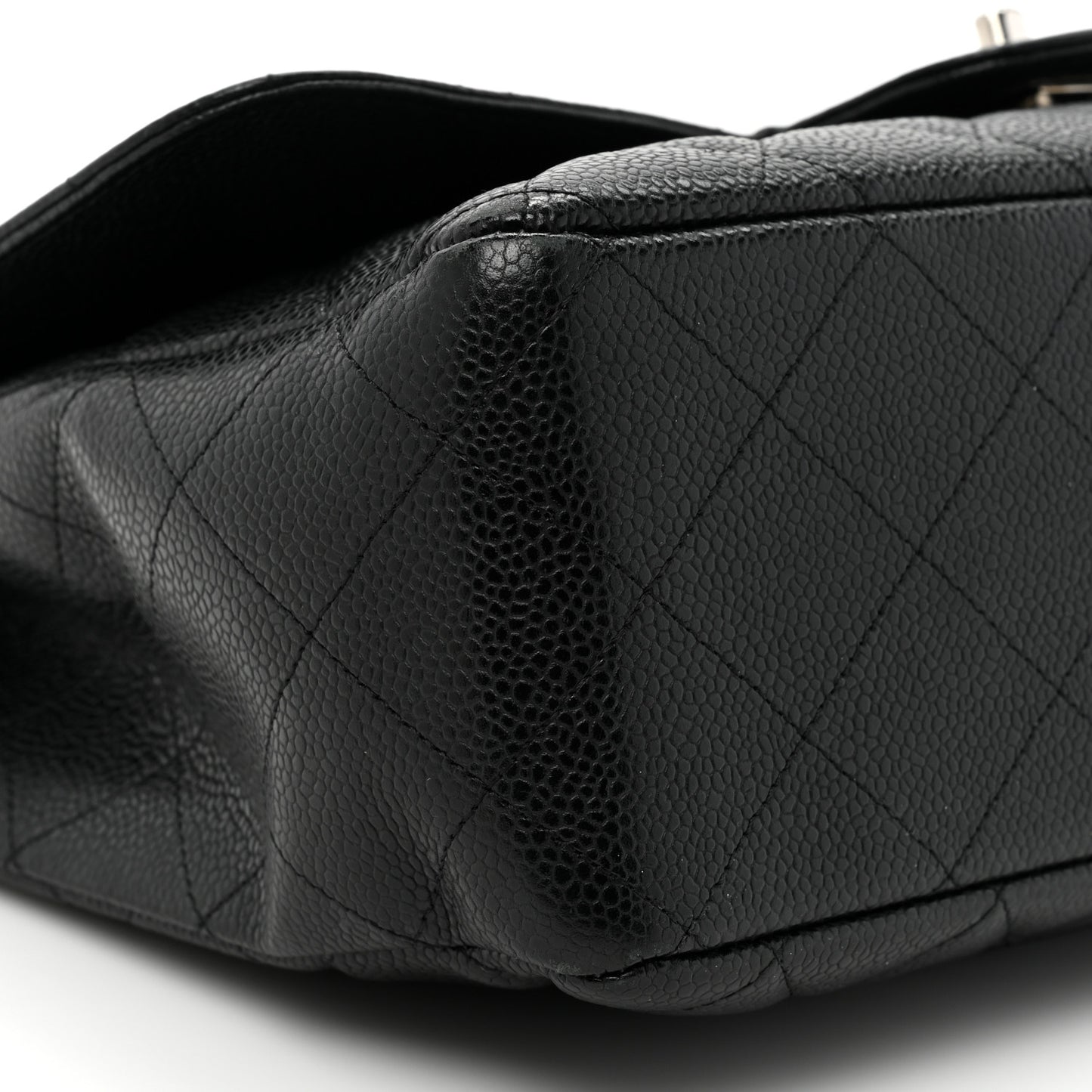 Caviar Quilted Jumbo Single Flap Black