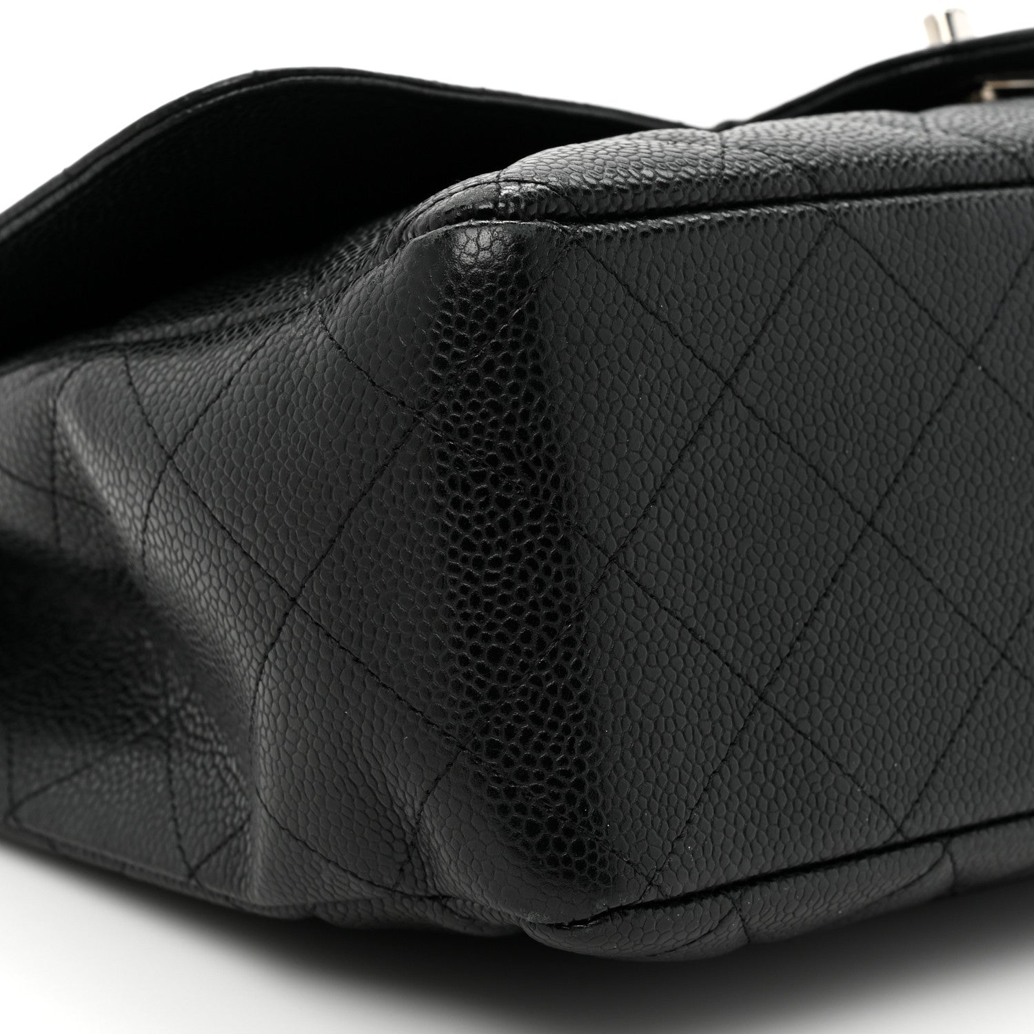 Chanel Caviar Quilted Jumbo Single Flap Black 10 of 19
