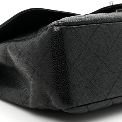 Chanel Caviar Quilted Jumbo Single Flap Black 10 of 19